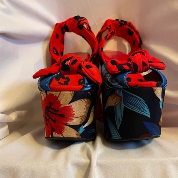 EUC Jeffrey Campbell Platform Wedge Sandals Size 7.5 - Picture 7 of 11